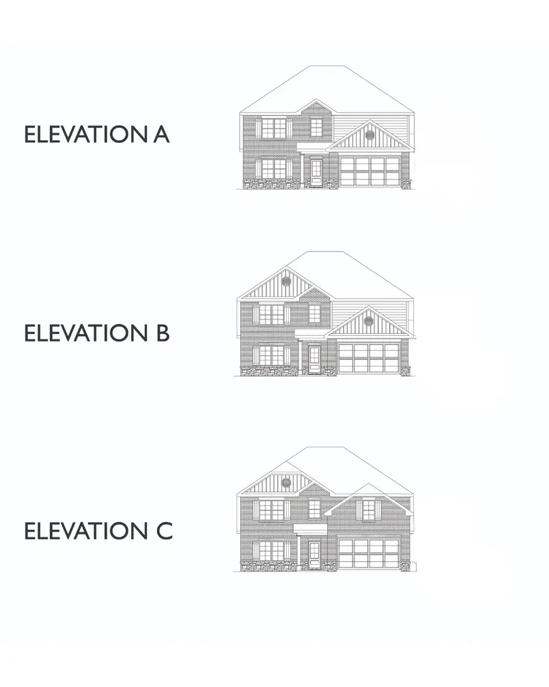 Exterior elevation A of the Torrey Pines floor plan by Alta Homes, 2 story