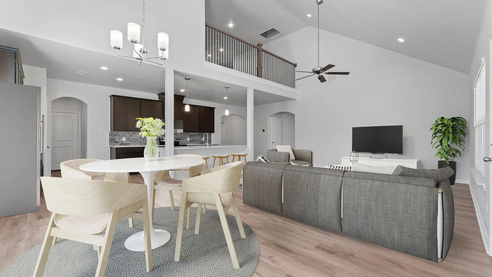 Exterior elevation B of the Torrey Pines II floor plan by Alta Homes, 2 story