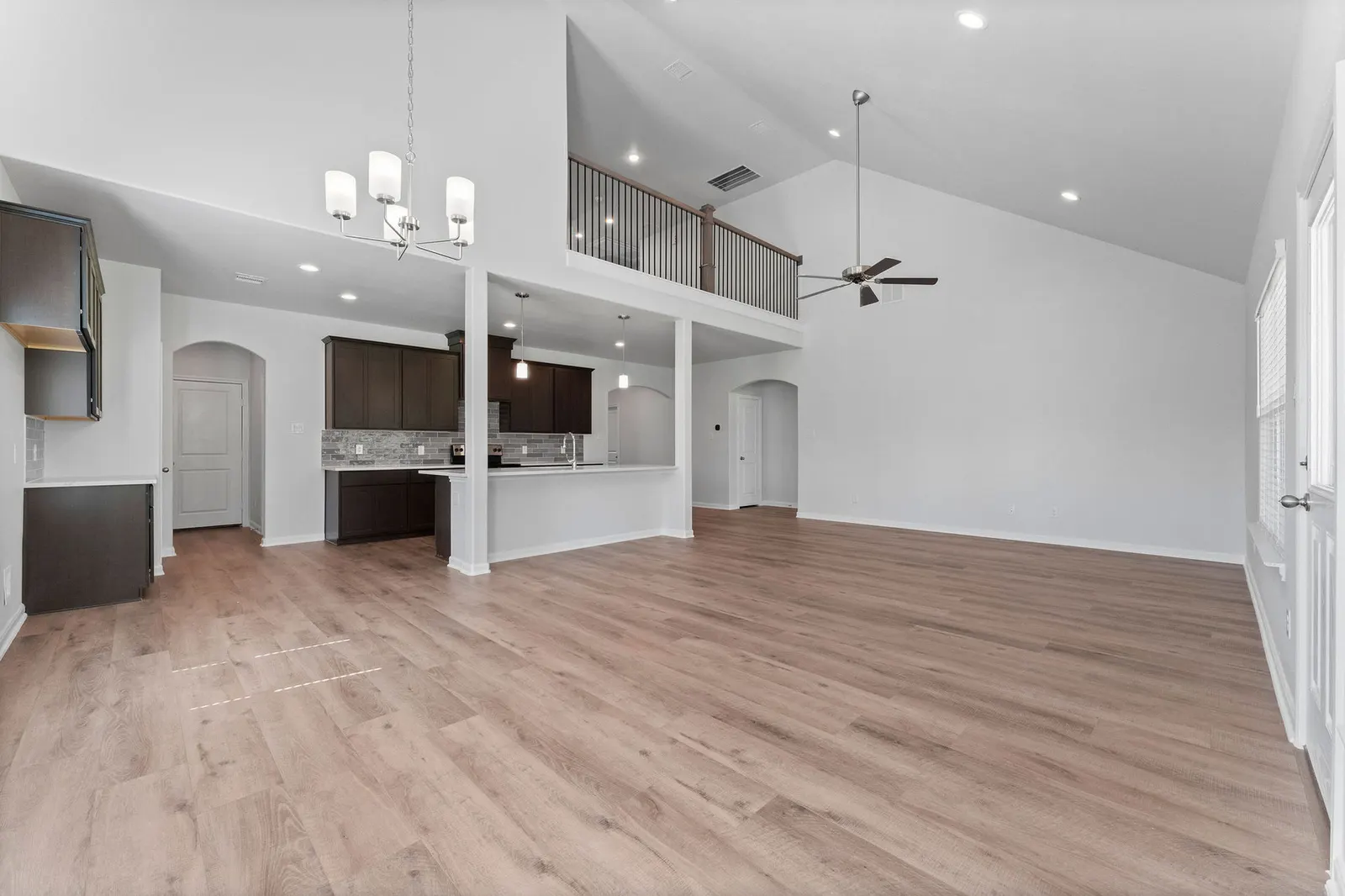 Interior of the Torrey Pines II model home by Alta Homes, 4 bed (opt. 5), 2.5 bath (opt. 3), ~2,447 sqft