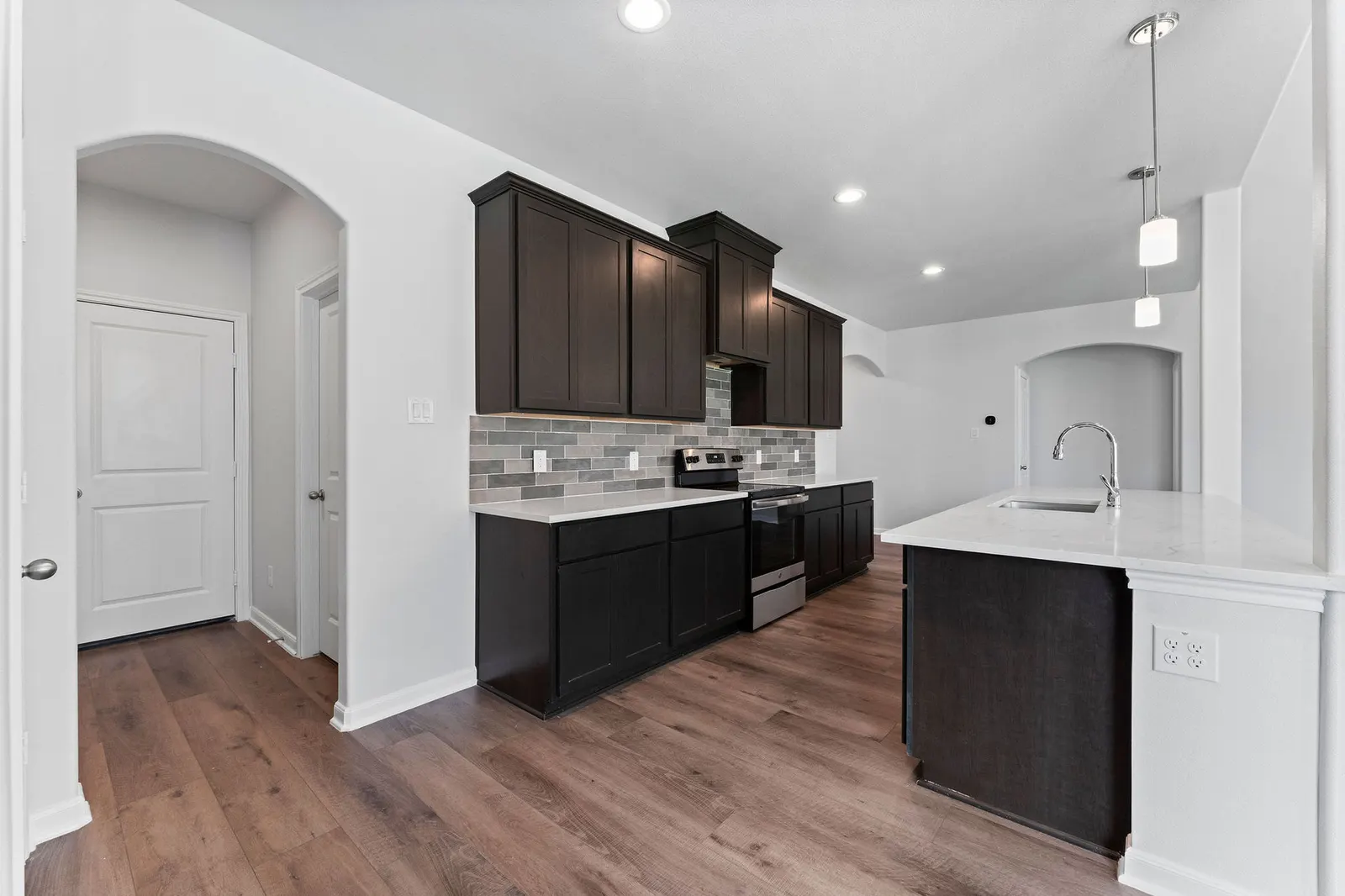 Interior of the Torrey Pines II model home by Alta Homes, 4 bed (opt. 5), 2.5 bath (opt. 3), ~2,447 sqft