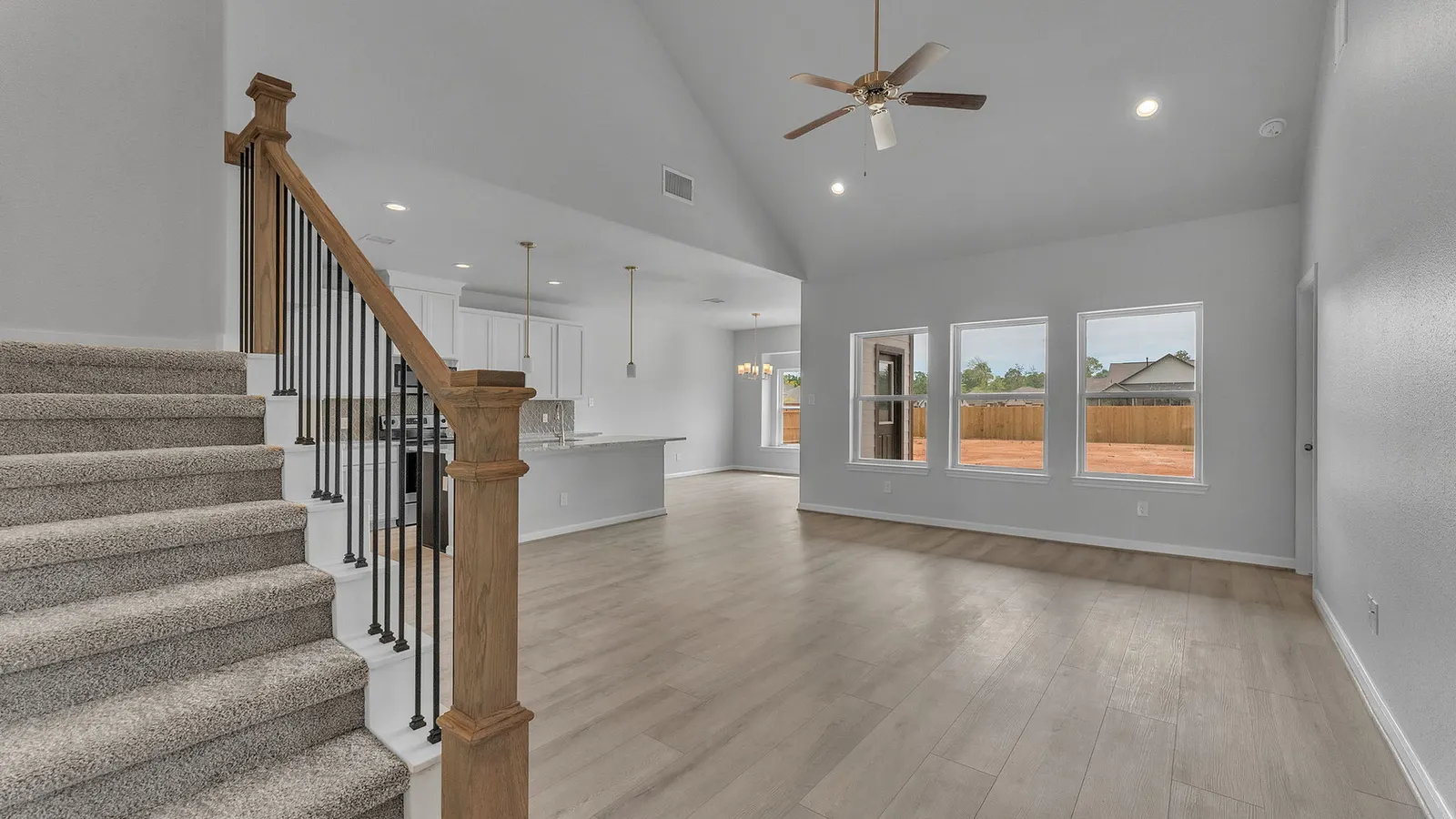 Interior of the Kingston model home by Alta Homes, 4 bed (opt. 5), 3 bath, ~2,375 sqft