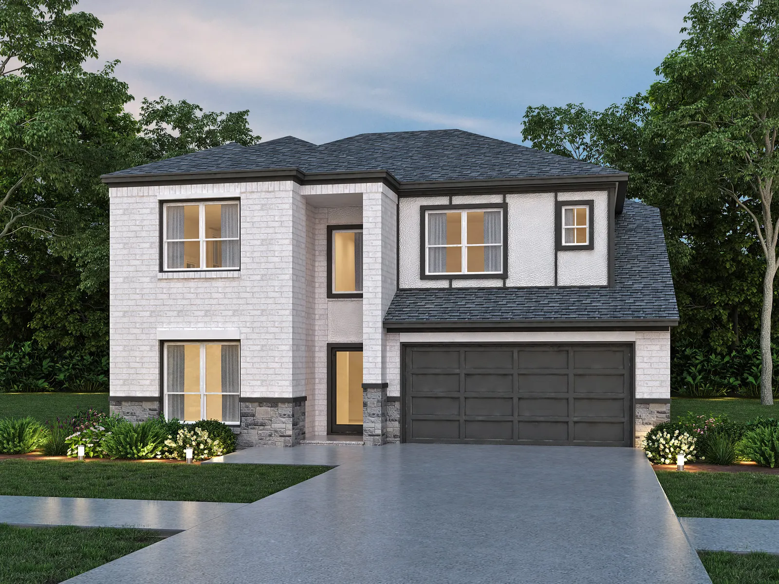 Interior of the Oakridge model home by Alta Homes, 4 bed, opt. 6, 3.5 bath, opt. 5, ~2,682 sqft