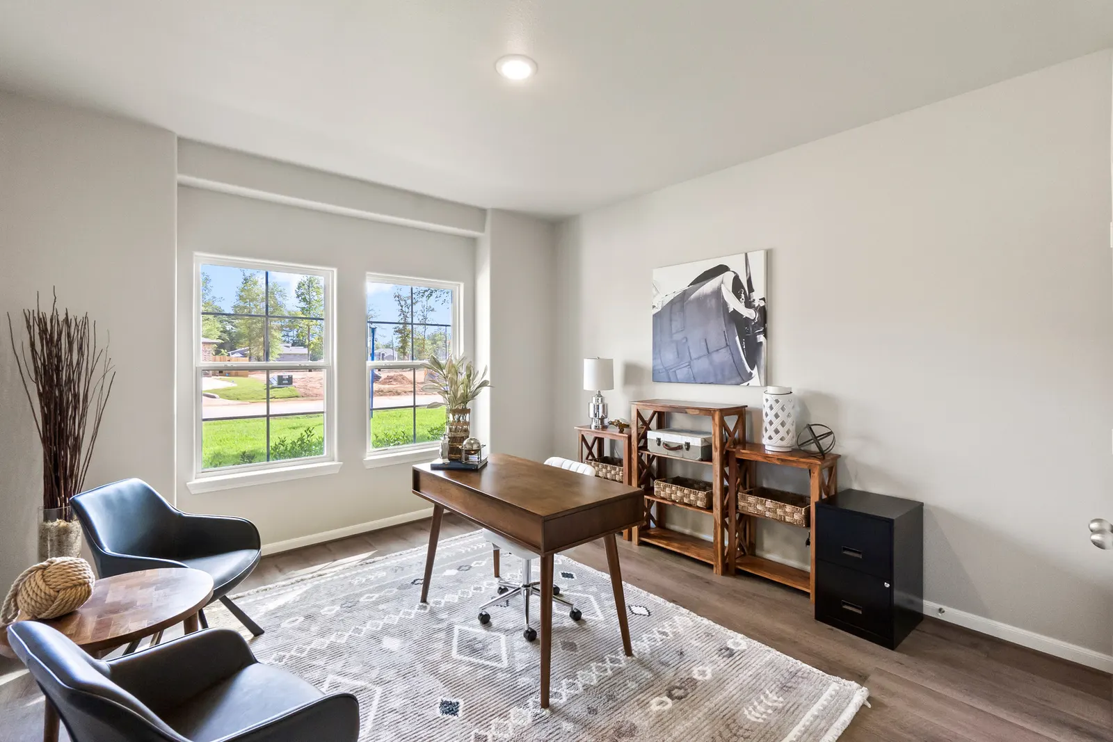 Bright Office Interior built by Alta Homes